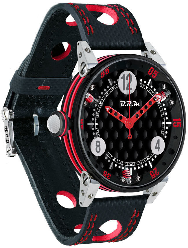 BRM 6-44 Golf Black Dial Red GF6-44-SA-N-AR watches GF6-44-SA-N-AR